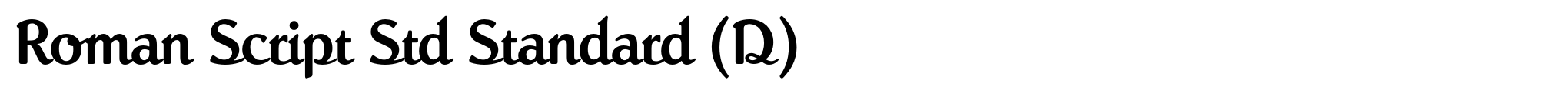 Roman Script Std Standard (D) image
